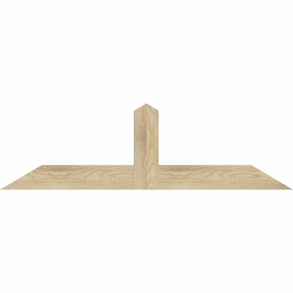 Ekena Millwork Portland Rough Sawn Timber Gable Bracket, Douglas Fir, 48"W x 14"H x 2"D x 4"F, 7/12 Pitch GBW048X14X0204POR00RDF - main